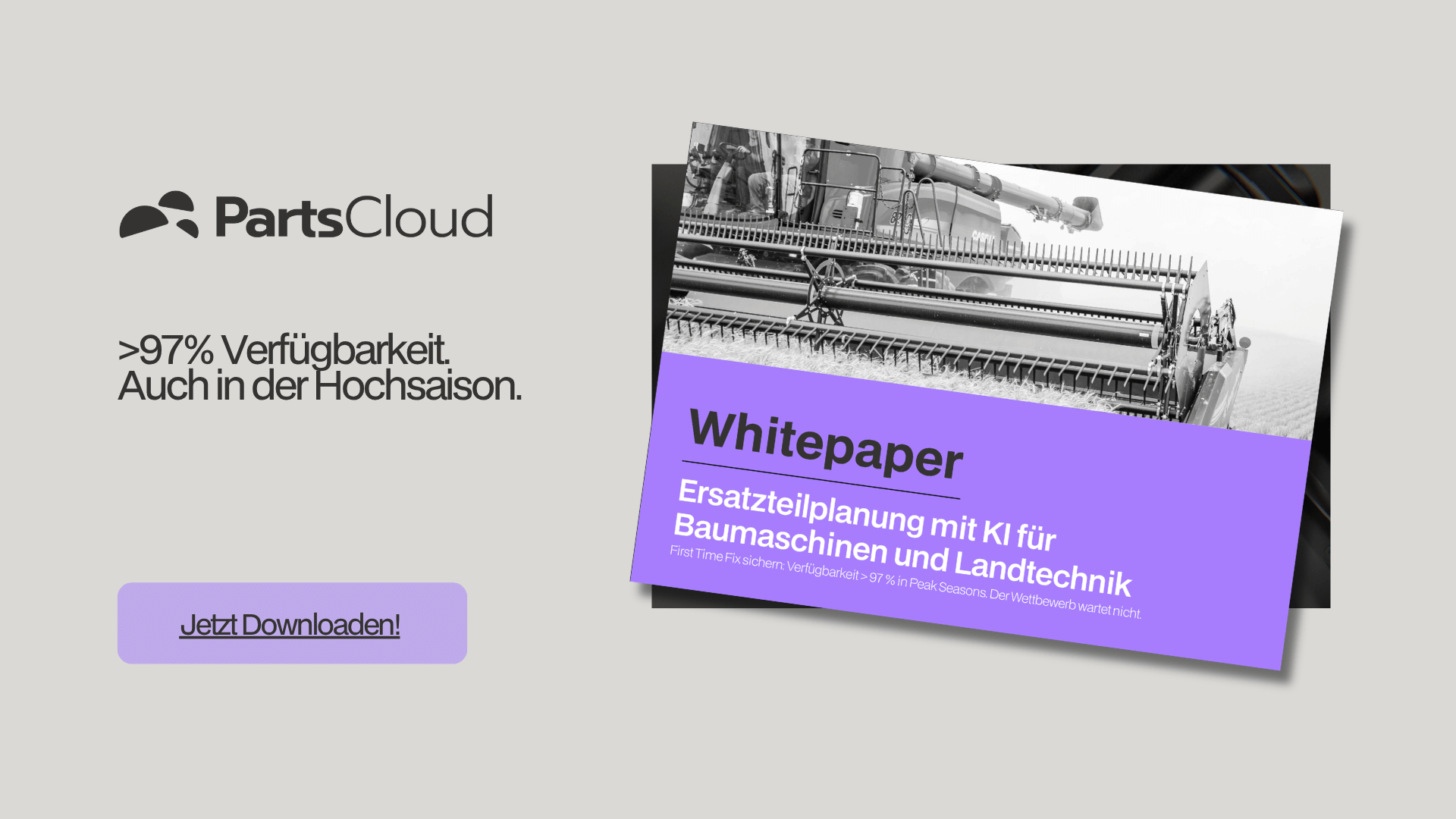 Whitepaper: Ersatzteilplanung mit KI für Baumaschinen & Landtechnik