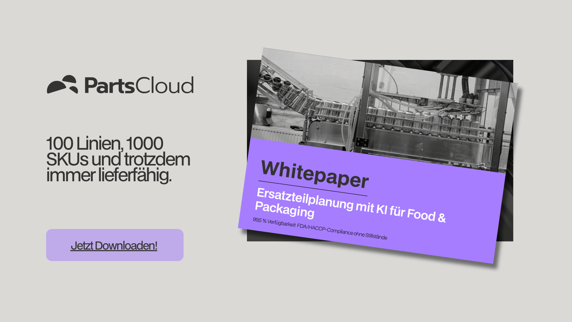Whitepaper: Ersatzteilplanung mit KI für Food & Packaging